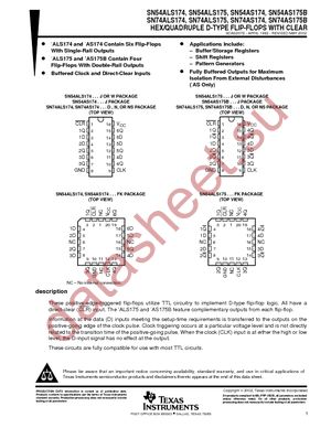 SN74ALS175D datasheet  